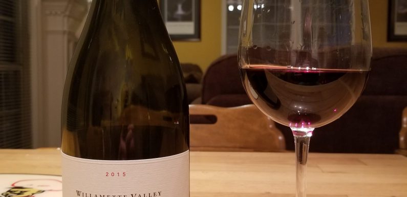 Willamette Valley Vineyards 2015 Estate Pinot Noir<span class='yasr-stars-title-average'><div class='yasr-stars-title yasr-rater-stars' id='yasr-overall-rating-rater-711d7ce386e51' data-rating='3.9' data-rater-starsize='16'> </div></span>